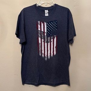 Gilden American Flag Freedom T-Shirt